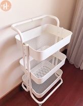 Metal storage cart nail tools beauty salon barbershop fire can embroidery home kitchen floor storage rack