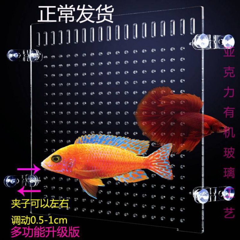 Pressure creed fish tank partition fish fry partition filter plate bottom filter plate aquarium supplies DIY punch cutting