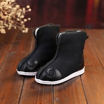 Old Beijing cloth shoes Children Spring Chinese style Daily wear Hanfu shoes dance performance embroidered shoes boys short boots