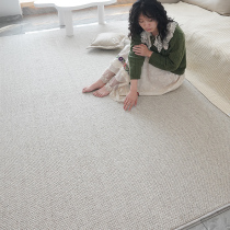 One Blanket One Painting New Zealand Imported Wool Pure Color Woven Living Room Carpet Light Extravagant Superior Bedroom Bedside Blanket Customisation