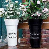 Acrylic transparent waking flower barrel flower shop special home flower raising flower barrel high barrel plastic loaded with flower flower arranging supplies