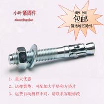National Standard Car Repair Wall Tiger Expansion Screw Elevator Special Expansion Bolt burst with large flat cushion and bounce pad plated with color zinc