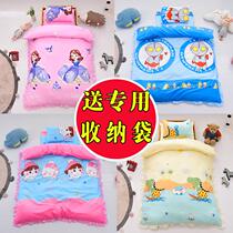 Childrens kindergarten quilt three-piece set containing core childrens nap bedding baby bed bed set of cot six sets