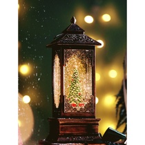 Net red rotating wind lamp Snow flower music box Crystal Ball Music box Christmas gift Santa Christmas Tree