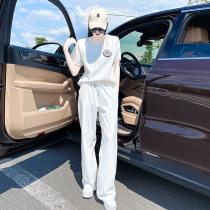 Eurostock high-end sports suit womens summer 2022 new ocean bronzed and slim temperament casual broadlegged pants two-piece set