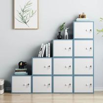 Single bookcase shelf shelf landing dwarf cabinet classroom student collection cabinet composite storage cabinet