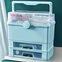 Medicine box family household large-capacity multi-layer medicine box full set of emergency medical Medicine medicine drug storage box