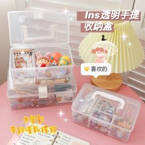 Simple household portable medicine box small desktop storage box box jewelry hair accessories stationery tape finishing box