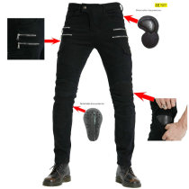 Manufacturer direct sales 07 motorcycle jeans male straight tube locomotive anti - fall cross - pants protector