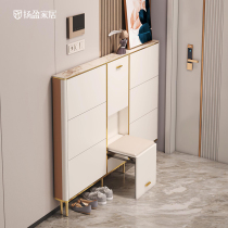 Yang Ying ultra-thin flip shoe cabinet simple modern hall cabinet 17cm small household door entrance door entrance cabinet