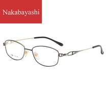 Fashion wild myopia glasses titanium frame female tide net red glasses frame can be equipped with a degree of plain business glasses