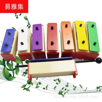Orff childrens percussion instruments early education music teaching aids toys color 8 Eight-tone brick piano