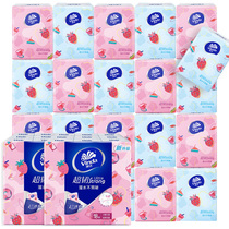 Vida Strawberry Printed Handparapet Paper 4 Layers 18 Wipes Wipper nc