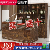 Hotel cashier counter Simple modern shop Small restaurant Barber shop Commercial counter Front desk Reception bar