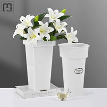 Wake Flower Barrel Flower Shop Special Plastic Big way flower Home Acrylic Transparent Flower flower Blossom Barrel Home