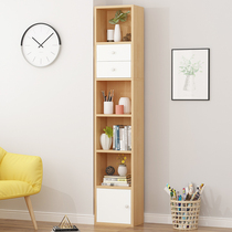 Slit storage cabinet drawer type large-capacity home living room bedroom wall multi-layer simple childrens storage rack Wood