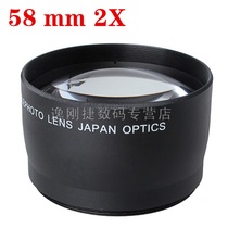58MM 2X MAGNIFICATION LENS CAMERA ADDITIONAL LENS MAGNIFICATION LENS TELESCOPE FOR Canon 18-55