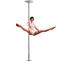 Dance tube Reinforced indoor professional pole dance steel pipe Portable fixed rotating adjustable steel pipe Silver-plated color tube