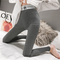  2020 new spring autumn and winter trembling net red gray threaded leggings women wear thin autumn pants tight and thick