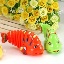 Baby childrens clockwork fish puzzle creative chain small animals childrens early education small toys stall supply