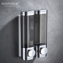 Hotel wall-mounted soap dispenser non-perforated soap box Hotel double-head shampoo bath gel bottle household hand sanitizer box