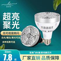 LED spotlight bulb PAR30 spotlight track energy-saving super bright mall clothing store fresh lamp screw track light source