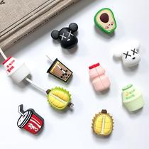 Data line protective sleeve anti-snapping line charging line protection head woman silicone gel cute cartoon apple 11 ultra cute 13 protection winder vivo tangles oppo Xiaomi ipad millet nova7