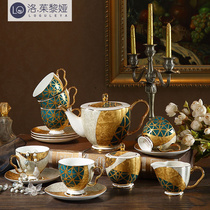 LO GULEYA European bone china coffee cup with English home living room simple high grade afternoon tea set