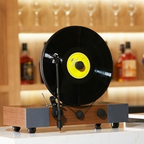 Phonograph desktop small ornaments light luxury antique Bluetooth audio small speaker mini vinyl record retro record