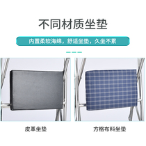 Elderly trolley Elderly scooter Folding moped walker Stainless steel pushable two-wheeled seat