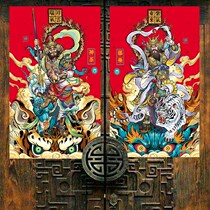Door ShenzhenGate post 2021 Niu Guochao Tide Theft Gate Decoration in full swing Town Residence House Goalkeeper Creative Year