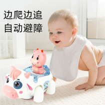 Baby practice head-up toy One-year-old puzzle enlightenment Early education female listening training Music enlightenment Crawling guide