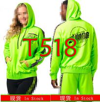 ZW fitness clothing yoga casual top cotton casual jacket primary color fabric no color difference fluorescent green 518