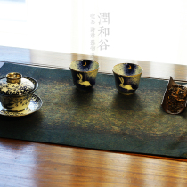 Japanese imported brocade tea Mat Hand work Collection art dry bubble tea mat fabric table flag insulation mat Runhe Valley