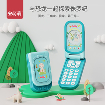 Childrens toy simulation flip phone cartoon camera for boys and girls early education music phone toys 3-6 years old 5