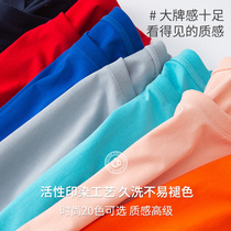 Custom T-Shirt Summer Party Advertising Culture Shirts Print Logo Short Sleeve Diy Class Clothing Bookmaking Blouse Half Sleeve Workwear