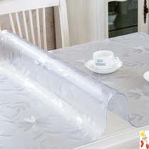 Custom waterproof anti-hot and oil-proof disposable soft glass transparent tablecloth pvc Crystal Board tea table mat table mat floor mat