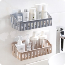Bathroom mirror under the shelf to place toothbrushes makeup free hole toilet economy wall single-layer platform frame