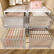 Drawer container box plastic household transparent storage for clothes clothes and clothes contain drawer type container box