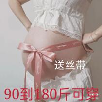 New maternity photos clothing lace dress pregnant women photography suspenders large size photo studio big belly mommy photo