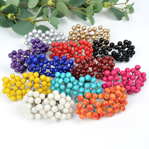Pearlescent simulation of small berries diy handmade fruit matching materials Christmas wreath Christmas tree decoration ornaments