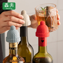 Sen Little Red Riding Hood Wine Cork Home Creative Silicone Glass Bottle Cork Champagne Wine Cork Bottle Cap Japan