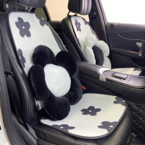 Car Cushions All Season Universal Cartoon Cute Summer Ice Silk Breathable Mesh Red Goddess car Interiors Interior Seat Cover