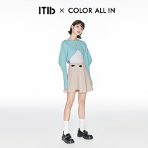 ITIB × COLOR ALL IN 2022 springtime new blouses goat corner sleeves Two sets