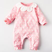 Baby jumpsuit spring and autumn women baby newborn 3 Months 6 men long sleeve thin cotton spring pajamas out