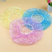 Disposable shower cap transparent plastic thickened shower cap waterproof hair dye oil bath waterproof shower cap