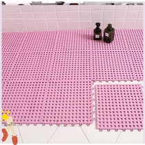 Toilet thickened bath water insulation pad bathroom non-slip mat shower room toilet hollow full floor mat cutting