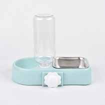 Hanging Pooch Cat Food Basin Manufacturer Direct Marketing With Water Bottle Kettle Suspended Dog Bowl Cat Bowl Hanging Cage Pet Double Bowl