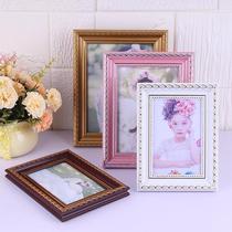 Factory direct selling imitation solid wood creative photo frame table 6781012 inch photo frame certificate frame A4A3 photo wall
