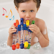 Foreign trade five-color flute for infants and young children early education bathroom bath toys playing water blowing music flute